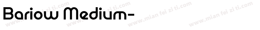 Bariow Medium字体转换
